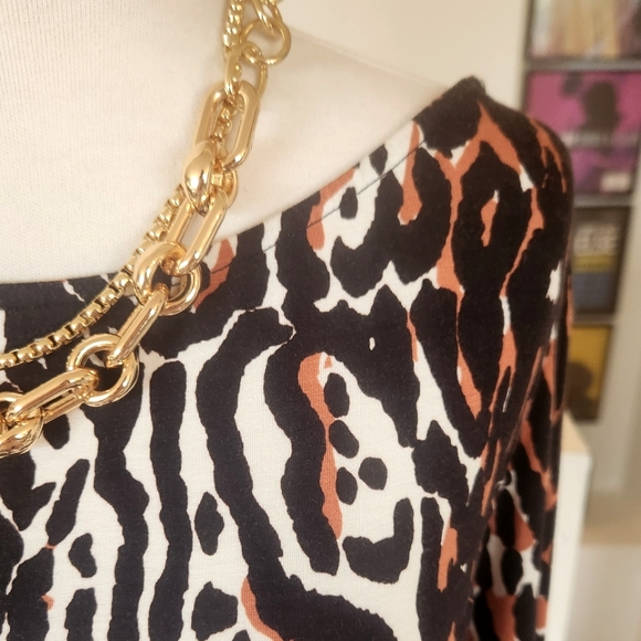 Rachel Pally Animal Print Bodycon Midi Dress 2X - Picture 4 of 15